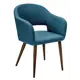 Кухонный стул R-home Oscar 77.5x59x60 см рогожка цвет синий