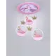 Люстра потолочная светодиодная Мелодия света Child 10 м² нейтральный белый свет цвет розовый