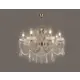 Люстра подвесная хрустальная Мелодия света Chateau 000029562 8 лампы 24 м² цвет бронза