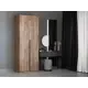 Шкаф распашной с модулем и полками Мебельная компания е1 80x220x53 см ДСП цвет крафт табачный