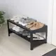 Полка для обуви Клик мебель 65x32x32 см 2 полки металл цвет черный