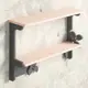 Настенная полка Клик мебель 49x14 см ЛДСП цвет серый