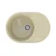 Врезная мойка Practik Pr-610 47x61x17.5 см искусственный камень цвет слоновая кость