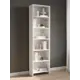 Стеллаж Ам мебель 50x180x25 см сталь и дерево цвет белый