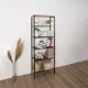 Стеллаж с полками ЗМИ Торонто 26 67x10x30 см нагрузка до 8 кг металл цвет черный
