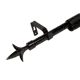 Карниз однорядный раздвижной Лотос d19/16 мм 160-320 см металл цвет черный