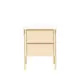 Тумба с выдвижными ящиками Leset 50.1x62.1x45 см 2 ящика дерево цвет шампань/натуральное дерево