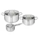 Набор посуды 6 предметов Tefal Virtuoso нержавеющая сталь цвет стальной