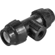 Тройник комбинированный Политэк 32x1/2"x32 мм ВР полипропилен