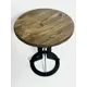 Табурет Мастерская уюта Плоская фактура 35x45x35 см сталь цвет коричневый
