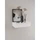 Тумба с выдвижными ящиками Ам Мебель 35x15x90 см дерево цвет