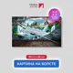 Картина на деревянном подрамнике Первое ателье "Самолет из стены с прекрасным пейзажем" 60x99 см