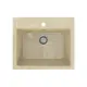 Врезная мойка Practik PR-565 56.50x49.50x17.50 см искусственный камень цвет слоновая кость