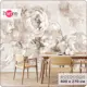 Фотообои флизелиновые Bartonwall 400x270 см 3d Цветы Пионы F015-B