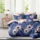 Комплект постельного белья Home Mercury Одуванчики 6 28793, двуспальный, поплин, цвет синий