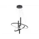 Светильник подвесной светодиодный Ambrella light Fl5372 с пультом управления 20 м² регулируемый белый свет цвет черный