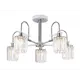 Люстра на штанге Ambrella light Traditional 5 ламп 14 м² цвет белый, хром