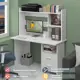 Компьютерный стол Мэрдэс СКЛ-Прям130+НКЛ-130 БЕ 130x179x60 см ЛДСП цвет белый матовый