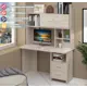 Компьютерный стол Мэрдэс СКЛ-Прям130Р+НКЛХ-130 К 130x179x60 см ЛДСП цвет светло-бежевый