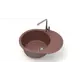 Врезная мойка Glanz J010G037-K 44x57.50x21.50 см кварц цвет терракот