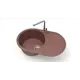 Врезная мойка Glanz J110G037-K 45x73x21.50 см кварц цвет терракот