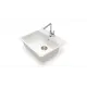 Врезная мойка Glanz J009G031-K 50.50x57x20 см кварц цвет белый