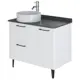 Тумба напольная Итана Nais 90 905х520х760 93005-48 Белый матовый Soft touch, с раковиной