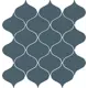 Плитка керамическая Meissen Ocean Romance 29x28см сатиновый морская волна
