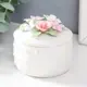 Шкатулка "Цветочный сад. Горошек" белая 8x8x8см