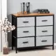 Комод Letta Capri 6 ящиков 80x29x74 см металл цвет черный/светло-серый/дуб вотан