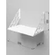 Настенная полка Regent style 55x33 см ЛДСП цвет белый