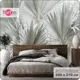 Фотообои флизелиновые Bartonwall 300x270 см 3D Листья