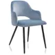 Стул Woodville Konor 51x79x51 см велюр цвет синий