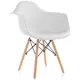 Стул Woodville Ron 62x82x64 см пластик цвет белый