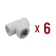 Тройник Valtec VTp.732.0.02504 25x1/2" внутренняя резьба полипропилен 6 шт.
