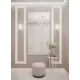 Зеркало интерьерное в алюминиевой раме настенное ONE Mirror 161x90 см серебро