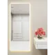 Зеркало с подсветкой в алюминиевой раме настенное ONE Mirror 160x60 см свет теплый белый 3000К белое