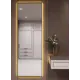 Зеркало с подсветкой в алюминиевой раме настенное ONE Mirror 180x60 см свет теплый белый 3000К черное