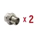 Американка прямая Aqualink 1"x1" ВР-НР латунь 2 шт