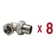 Американка угловая Aqualink 3/4"x3/4" ВР-НР латунь 8 шт