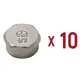 Заглушка Aqualink 1/2" ВР латунь 10 шт k17550