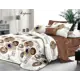 Комплект постельного белья Эльф Bella Vita Luxe 1194-Эспрессо, семейный, бязь, разноцветный