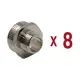 Ниппель переходной Aqualink 1/2"x1" НР латунь 8 шт