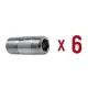Сгон Aqualink 1/2"x1/2" НР латунь 6 шт k18362