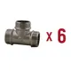 Тройник Aqualink 3/4"x3/4"x3/4" НР латунь 6 шт