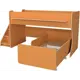Кровать Капризун 112x226x90 см ЛДСП цвет оранжевый
