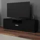 Тумба под телевизор Клик мебель Дели-1 140x44x42 см ЛДСП цвет черный