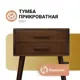 Тумба с выдвижными ящиками Homium Cozy 43x53x35 см МДФ цвет коричневый