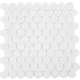 Мозаика стеклянная Vidrepur Hex Antislip 31.7х30.7 см цвет белый