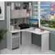 Компьютерный стол Мэрдэс СКЛ-Угл130+НКЛХ-120 БЕН ЛЕВ 120x179x130 см ЛДСП цвет белый
